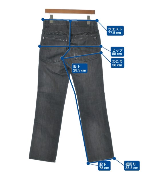 D&G（ディー＆ジー）デニムパンツ 黒 サイズ:29(S位) メンズ/2200636182035