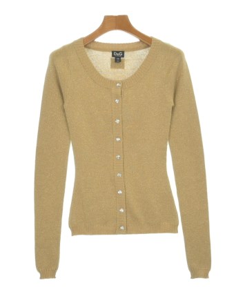 COLUMN カーディガン レディース コラム 中古　古着 D&G（ディー＆ジー）カーディガン ゴールド サイズ:XS