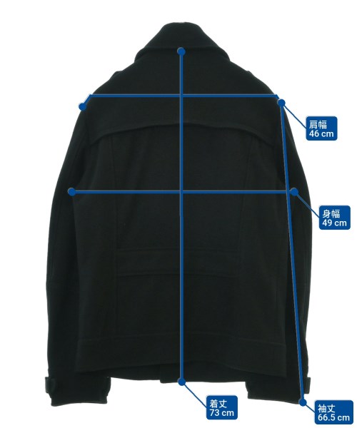 D&G（ディー＆ジー）ピーコート 黒 サイズ:46(M位) メンズ/2200675305013