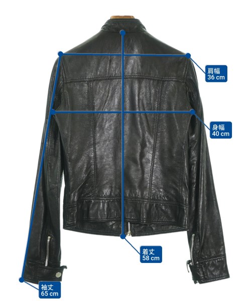 D&G（ディー＆ジー）ライダース 黒 サイズ:38(S位) レディース/2200670577033