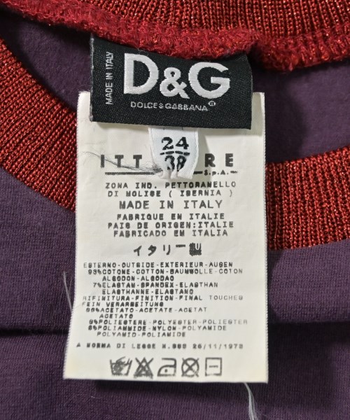D&G（ディー＆ジー）Tシャツ・カットソー 紫 サイズ:38(S位) レディース/2200701375140