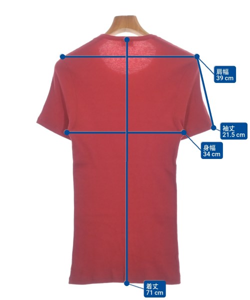 D&G（ディー＆ジー）Tシャツ・カットソー 赤 サイズ:-(XS位) メンズ/2200651969024