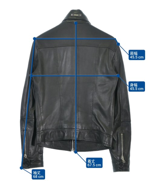 D&G（ディー＆ジー）ライダース 黒 サイズ:44(S位) メンズ/2200656939015