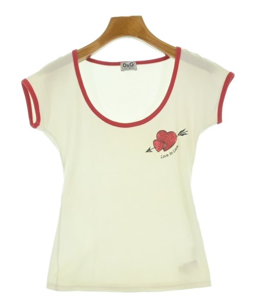 D&G（ディー＆ジー）Tシャツ・カットソー 白 サイズ:XS レディース/2200730416173