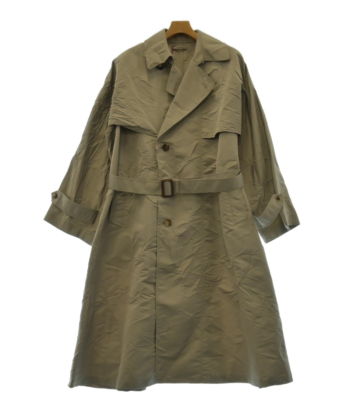 イタリア製 ALEXANDER McQueen ドレープ トレンチコート
