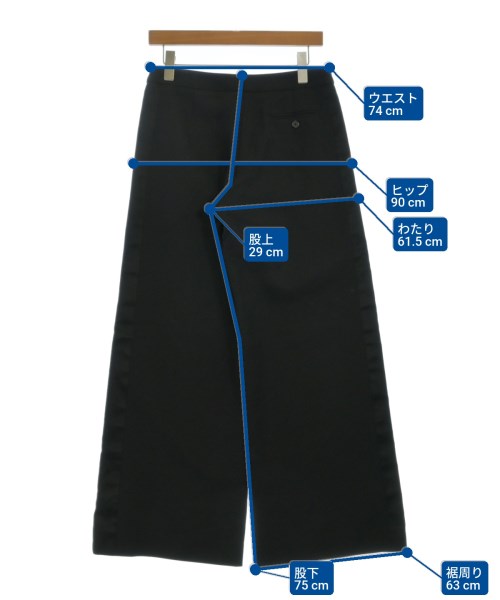 ALEXANDER MCQUEEN（アレキサンダーマックイーン）スラックス 黒 サイズ:40(L位) レディース/2200640421052