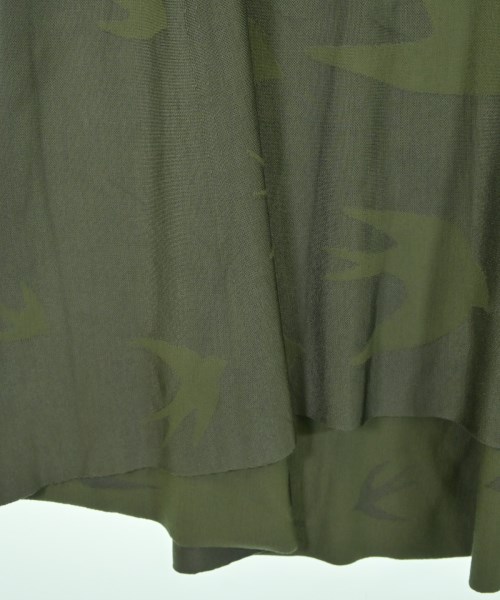 ALEXANDER MCQUEEN（アレキサンダーマックイーン）ロング・マキシ丈スカート カーキ サイズ:S レディース/2200640516307