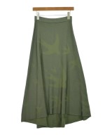 ALEXANDER MCQUEEN（アレキサンダーマックイーン）ロング・マキシ丈スカート カーキ サイズ:S レディース/2200640516307