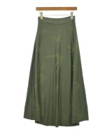 ALEXANDER MCQUEEN（アレキサンダーマックイーン）ロング・マキシ丈スカート カーキ サイズ:S レディース/2200640516307