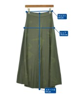 ALEXANDER MCQUEEN（アレキサンダーマックイーン）ロング・マキシ丈スカート カーキ サイズ:S レディース/2200640516307