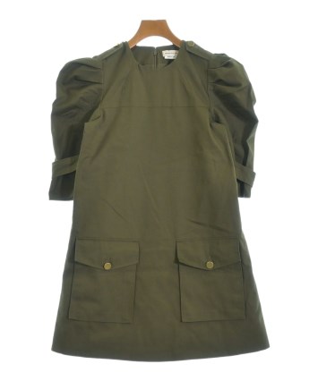 Alexander McQueen ワンピース(M) アレキサンダーマックイーン☆キアロスクーロ柄ワンピース (alexander