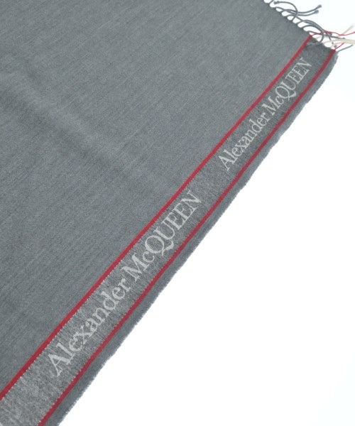 ALEXANDER MCQUEEN（アレキサンダーマックイーン）ストール グレー サイズ:- レディース/2200622125060