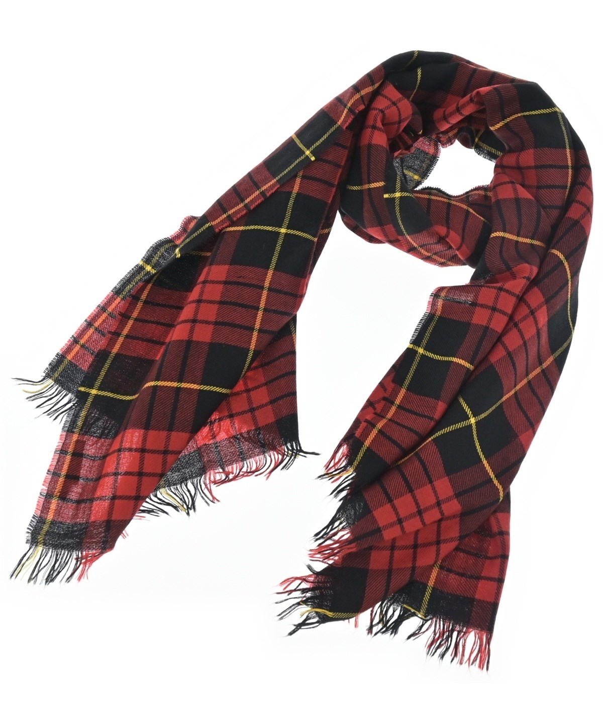 超希少　Alexander McQUEEN アレキサンダーマックイーン　マフラー ALEXANDER MCQUEEN（アレキサンダーマックイーン）マフラー 赤 サイズ