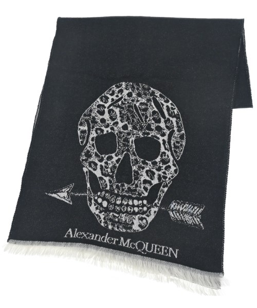 ALEXANDER MCQUEEN（アレキサンダーマックイーン）マフラー 黒 サイズ