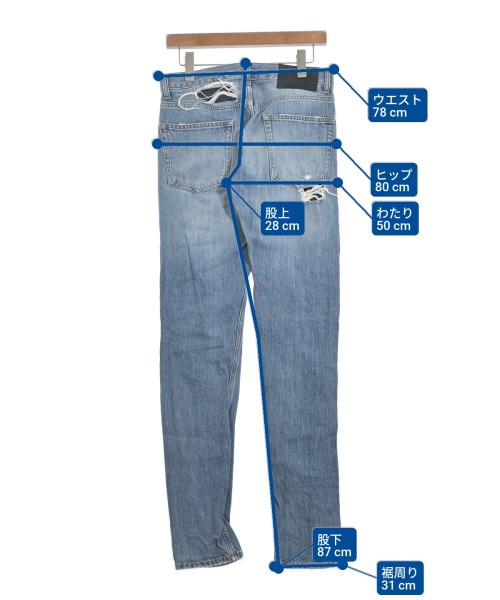 ALEXANDER MCQUEEN（アレキサンダーマックイーン）デニムパンツ 青 サイズ:44(S位) メンズ/2200612837072