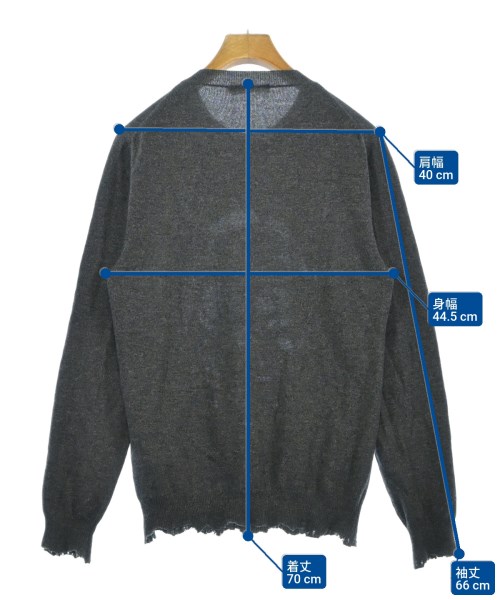ALEXANDER MCQUEEN（アレキサンダーマックイーン）ニット・セーター グレー サイズ:XS メンズ/2200614045338
