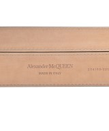ALEXANDER MCQUEEN（アレキサンダーマックイーン）ベルト 黒 サイズ:- レディース/2200633079550