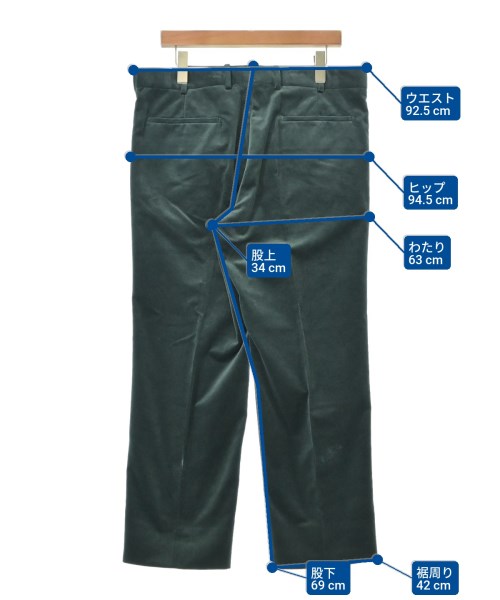 ALEXANDER MCQUEEN（アレキサンダーマックイーン）スラックス 緑 サイズ:52(XXL位) メンズ/2200609017029