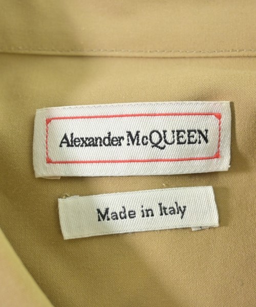 ALEXANDER MCQUEEN（アレキサンダーマックイーン）カジュアルシャツ ベージュ サイズ:46(M位) メンズ/2200611880031