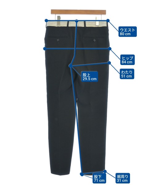 ALEXANDER MCQUEEN（アレキサンダーマックイーン）スラックス 黒 サイズ:44(S位) メンズ/2200617044239