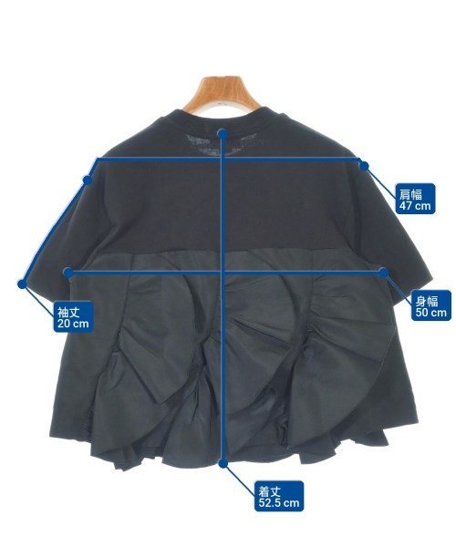 ALEXANDER MCQUEEN（アレキサンダーマックイーン）Tシャツ・カットソー 黒 サイズ:40(M位) レディース/2200611637178