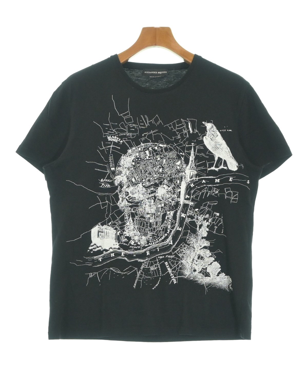 ALEXANDER McQUEEN アートプリントカットソー Tシャツ Tee T-shirt Archive 90s アレキサンダーマックイーン レディース ALEXANDER McQUEEN(アレキサンダーマックイーン) ロゴプリント半袖T