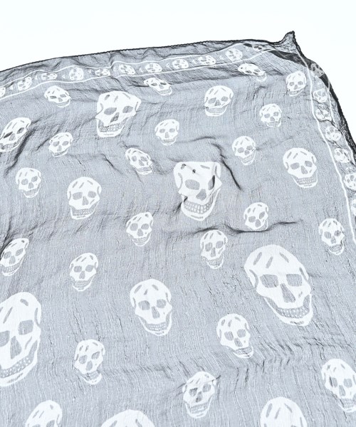 ALEXANDER MCQUEEN（アレキサンダーマックイーン）ストール 黒 サイズ:- レディース/2200676838022