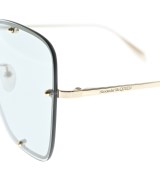 ALEXANDER MCQUEEN（アレキサンダーマックイーン）サングラス ゴールド サイズ:- レディース/2200674933170