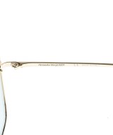 ALEXANDER MCQUEEN（アレキサンダーマックイーン）サングラス ゴールド サイズ:- レディース/2200674933170