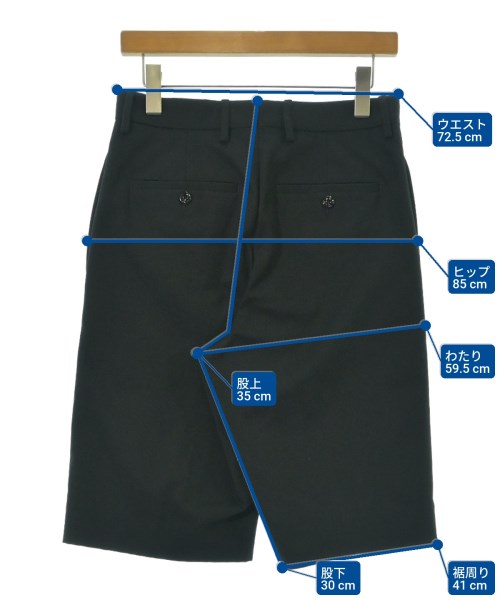 ALEXANDER MCQUEEN（アレキサンダーマックイーン）ショートパンツ 黒 サイズ:44(S位) メンズ/2200681213050