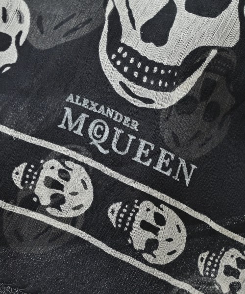 ALEXANDER MCQUEEN（アレキサンダーマックイーン）ストール 黒 サイズ:- メンズ/2200693919223