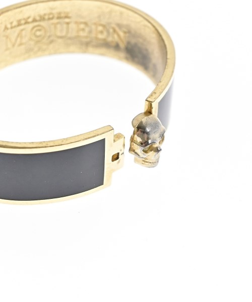 ALEXANDER MCQUEEN（アレキサンダーマックイーン）ブレスレット・バングル 黒 サイズ:- メンズ/2200694042197