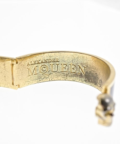 ALEXANDER MCQUEEN（アレキサンダーマックイーン）ブレスレット・バングル 黒 サイズ:- メンズ/2200694042197