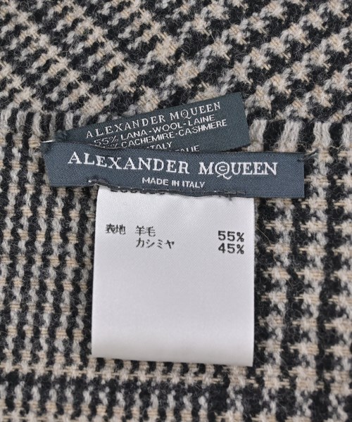 ALEXANDER MCQUEEN（アレキサンダーマックイーン）マフラー ベージュ サイズ:- メンズ/2200695744168