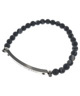 ALEXANDER MCQUEEN（アレキサンダーマックイーン）ブレスレット・バングル 黒 サイズ:- メンズ/2200694009213