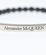 ALEXANDER MCQUEEN（アレキサンダーマックイーン）ブレスレット・バングル 黒 サイズ:- メンズ/2200694009213