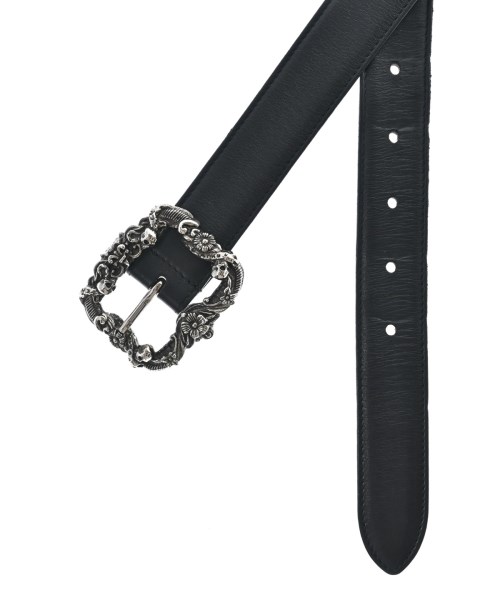 ALEXANDER MCQUEEN（アレキサンダーマックイーン）ベルト 黒 サイズ:- メンズ/2200698378179