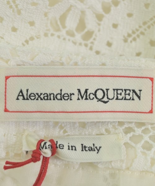 ALEXANDER MCQUEEN（アレキサンダーマックイーン）ひざ丈スカート 白 サイズ:42(M位) レディース/2200698451186