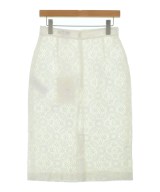 ALEXANDER MCQUEEN（アレキサンダーマックイーン）ひざ丈スカート 白 サイズ:42(M位) レディース/2200698451186