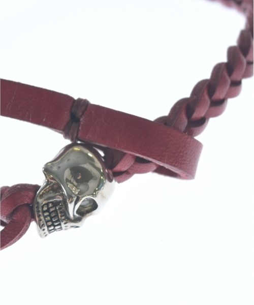 ALEXANDER MCQUEEN（アレキサンダーマックイーン）ブレスレット・バングル 赤 サイズ:- メンズ/2200698916197