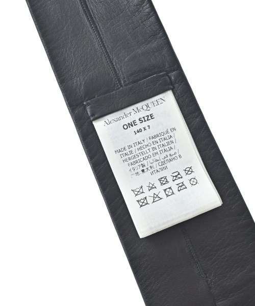 ALEXANDER MCQUEEN（アレキサンダーマックイーン）ネクタイ 黒 サイズ:- メンズ/2200701732110