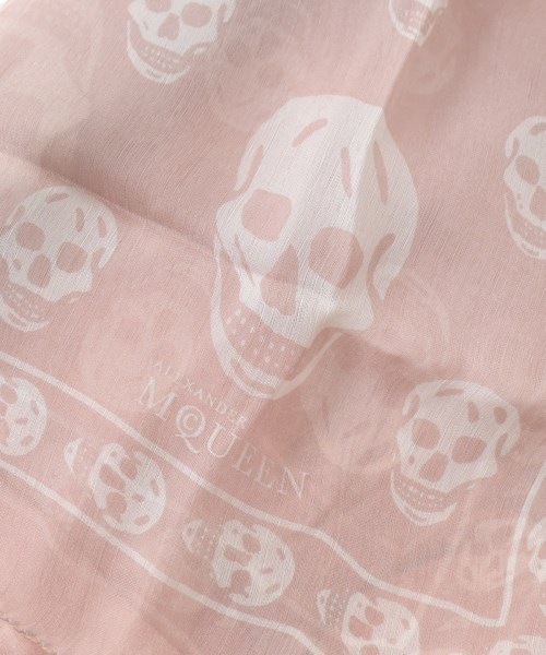 ALEXANDER MCQUEEN（アレキサンダーマックイーン）ストール ピンク サイズ:- レディース/2200654208274