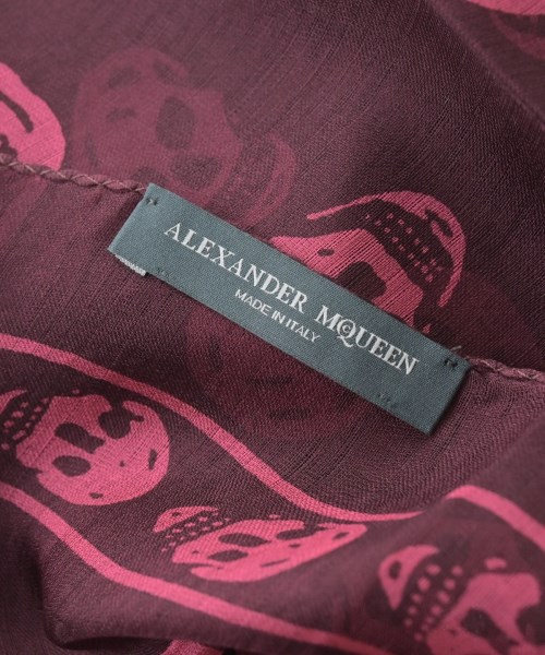 ALEXANDER MCQUEEN（アレキサンダーマックイーン）ストール 赤 サイズ:- レディース/2200654208281