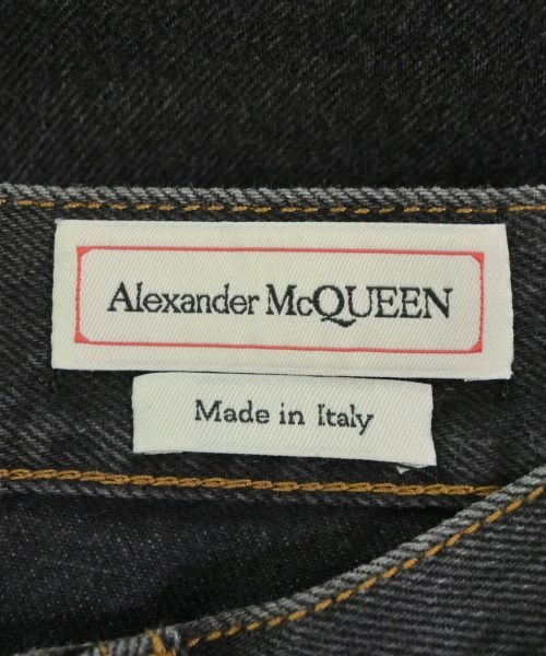 ALEXANDER MCQUEEN（アレキサンダーマックイーン）デニムパンツ 黒 サイズ:27(M位) レディース/2200655551133