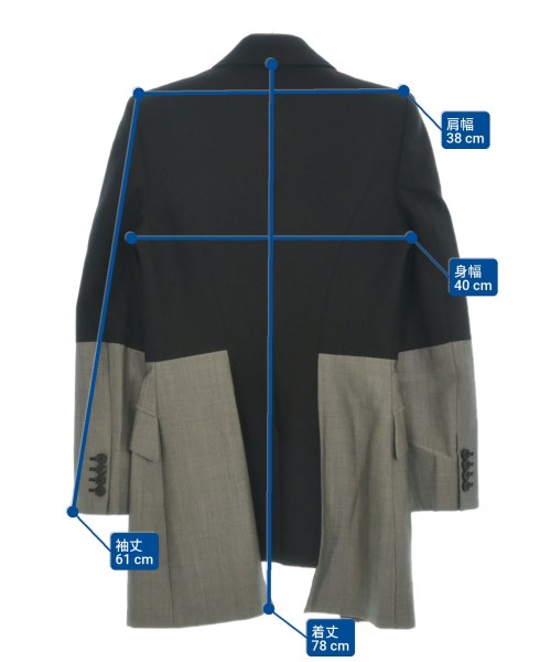 ALEXANDER MCQUEEN（アレキサンダーマックイーン）カジュアルジャケット 黒 サイズ:40(M位) レディース/2200656913022