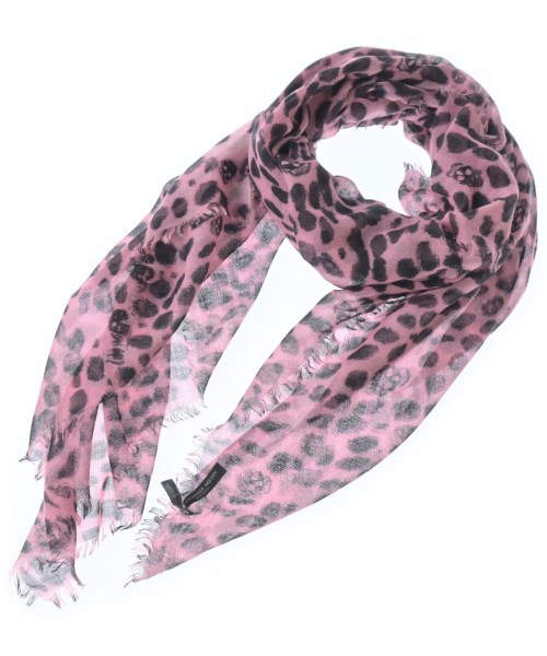 ALEXANDER MCQUEEN(アレキサンダーマックイーン)ストール ピンク サイズ:-/2200657078317