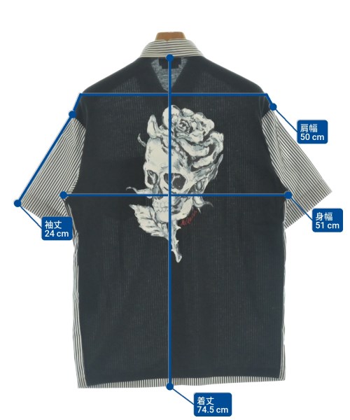 ALEXANDER MCQUEEN（アレキサンダーマックイーン）カジュアルシャツ グレー サイズ:M メンズ/2200656537013