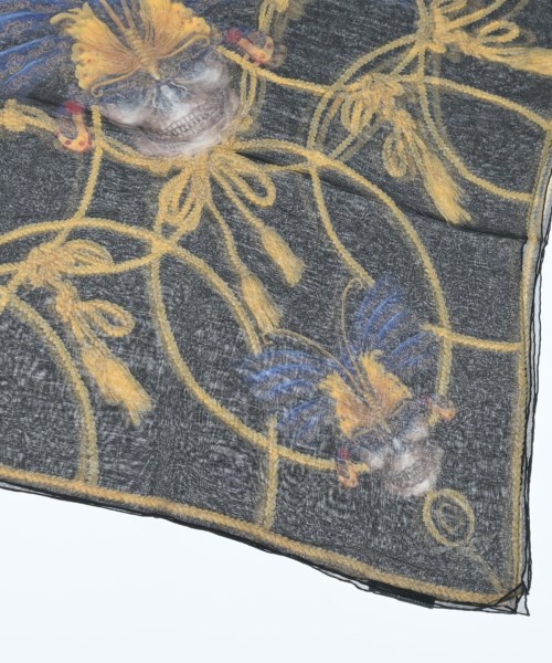 ALEXANDER MCQUEEN（アレキサンダーマックイーン）ストール 黒 サイズ:- レディース/2200653812458