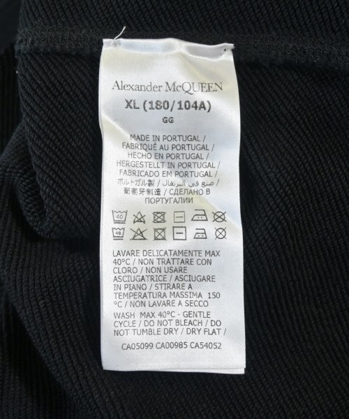 ALEXANDER MCQUEEN（アレキサンダーマックイーン）スウェット 黒 サイズ:XL メンズ/2200710386038