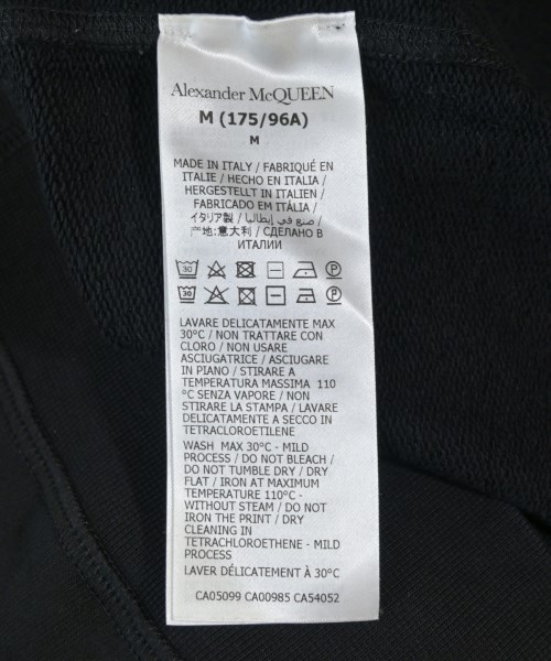 ALEXANDER MCQUEEN（アレキサンダーマックイーン）スウェット 黒 サイズ:M メンズ/2200710386045